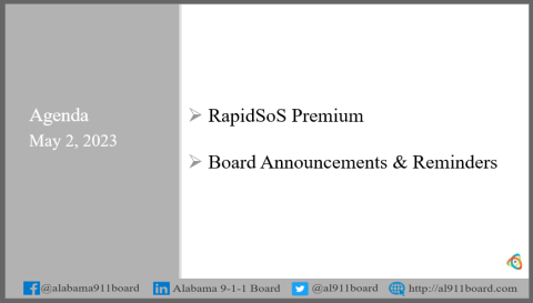 Agenda for TAIT